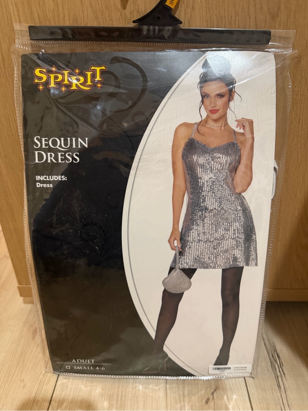 SPIRIT OF HALLOWEEN SILVER Dress Small